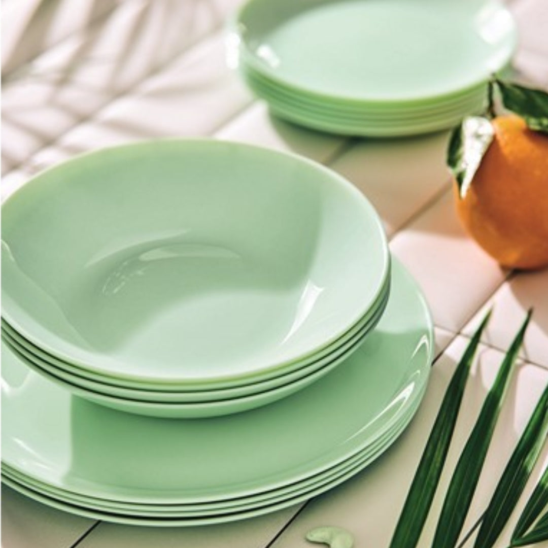 Luminarc Paradise Green - Комплект дълбоки чинии Ф20 см – 6 броя