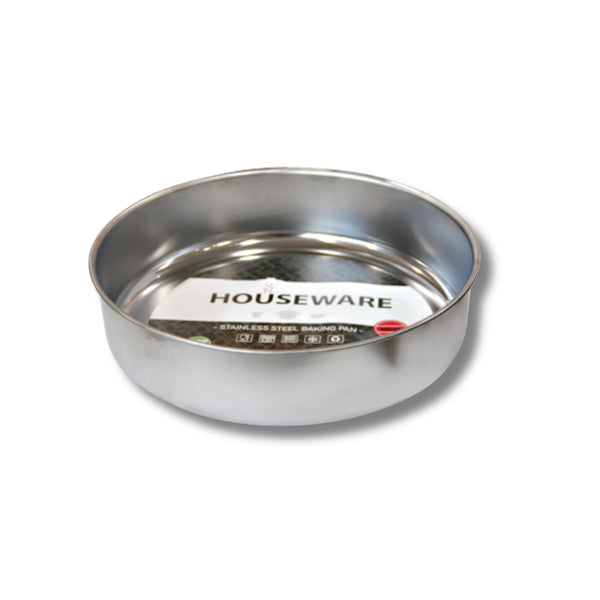 Houseware - Кръгла тава от неръждаема стомана – Ø28 - Ø36 см
