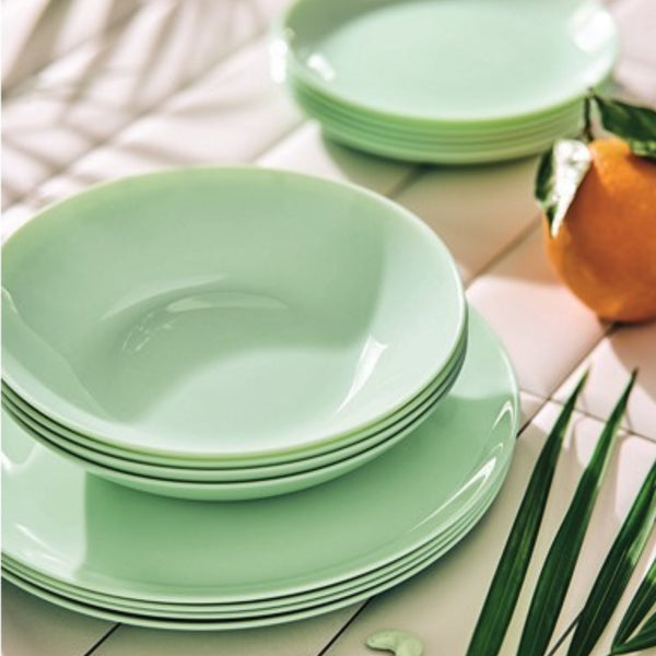 Luminarc Paradise Green - Комплект дълбоки чинии Ф20 см – 6 броя