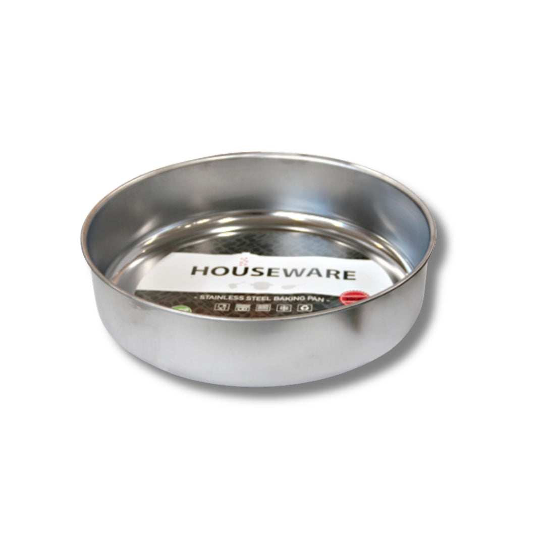 Houseware - Кръгла тава от неръждаема стомана – Ø28 - Ø36 см
