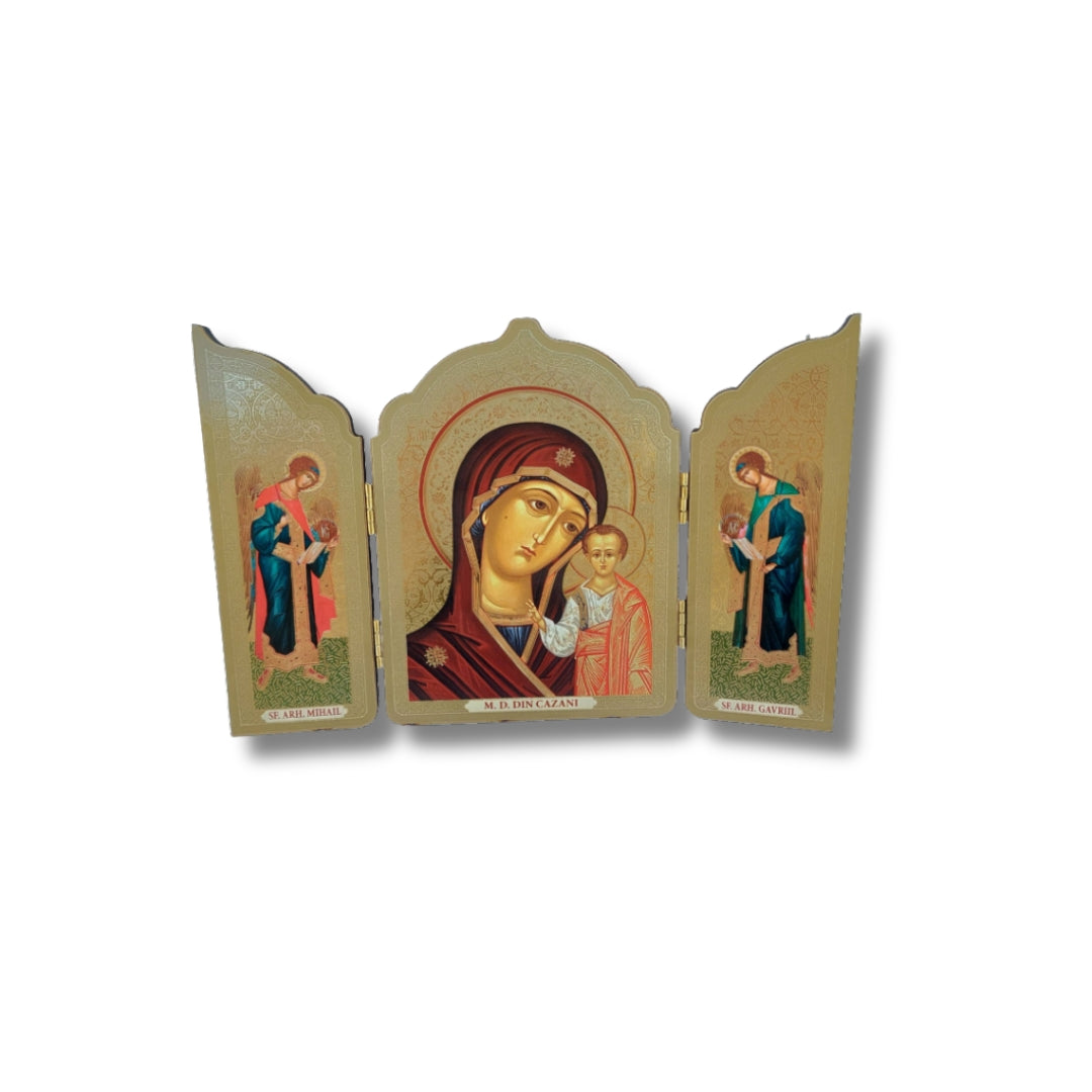 Сгъваема икона триптих – 20 × 13,5 см