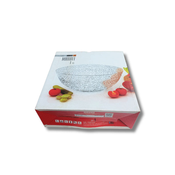 Стъклена купа за салата „Marble“ – 23 см