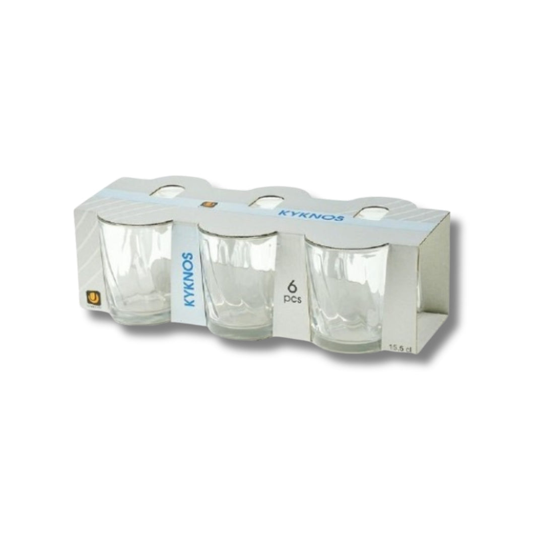 Комплект чаши за алкохол Kyknos – 155 мл, 6 бр.