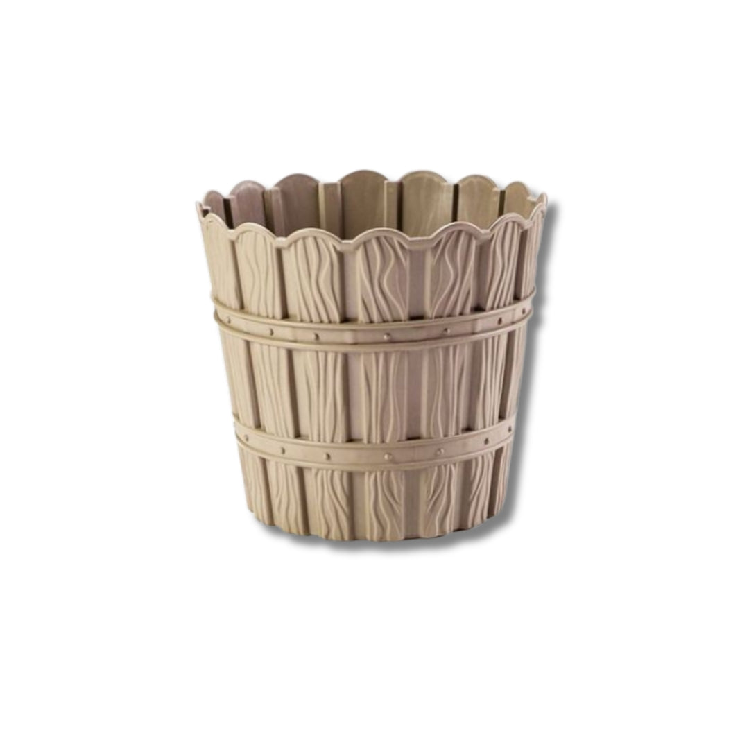 Пластмасова саксия Bamboo Violet с вътрешна подложка – (3 - 10 л.)