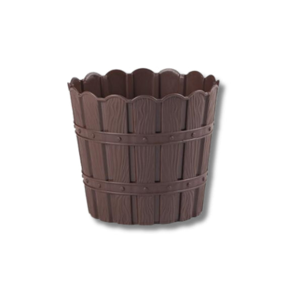 Пластмасова саксия Bamboo Violet с вътрешна подложка – (3 - 10 л.)