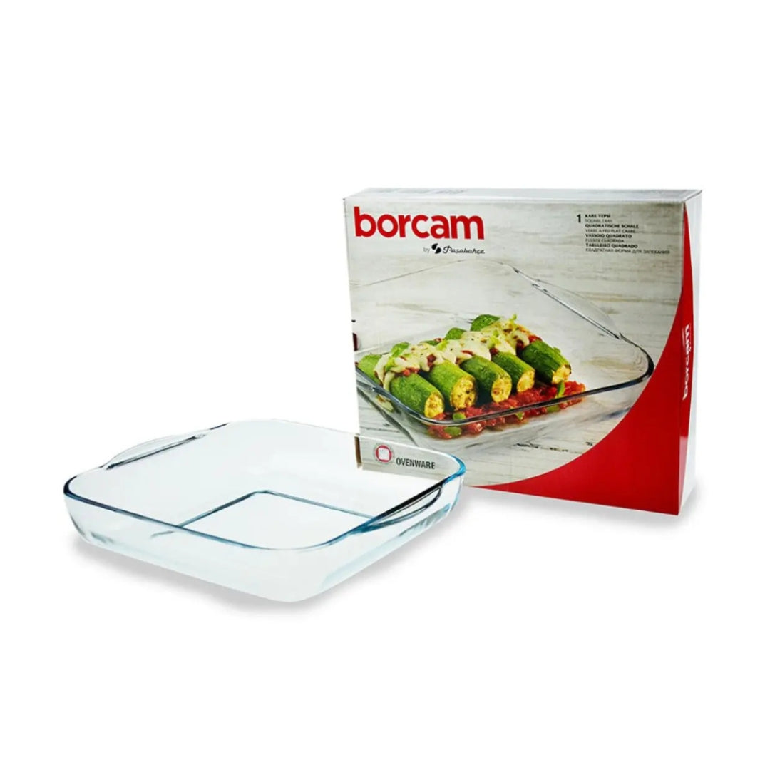 Borcam - Квадратна стъклена тава – 28 см, 3,2л.