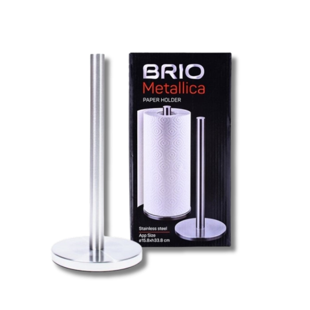 Brio Metallica – Поставка за домакинска хартия - Ø15 × 32.5 см